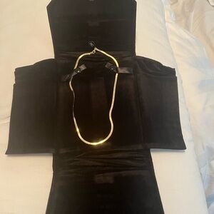 Ring Concierge Herringbone Gold Chain Necklace